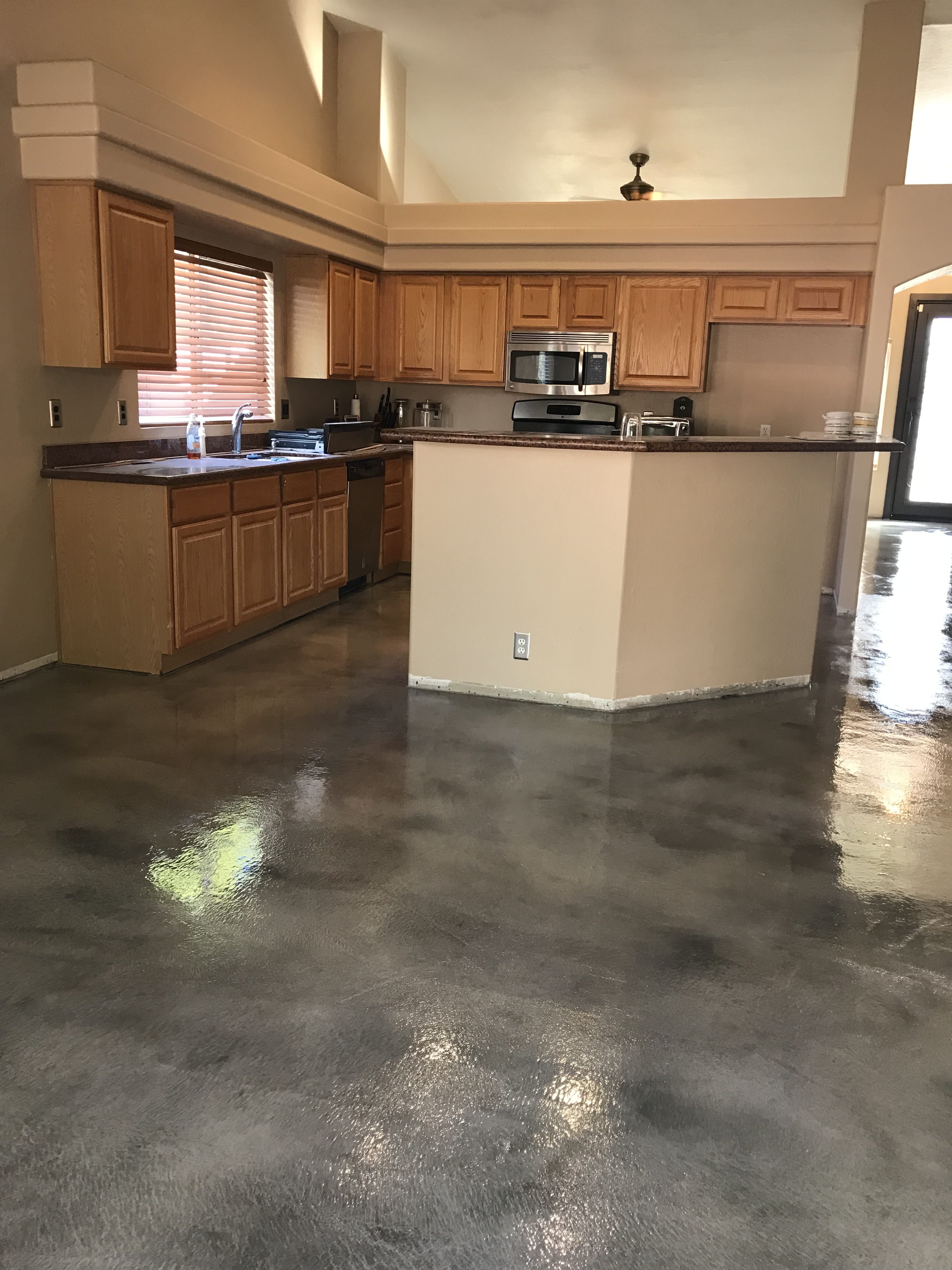 Stained Concrete Inside Floors