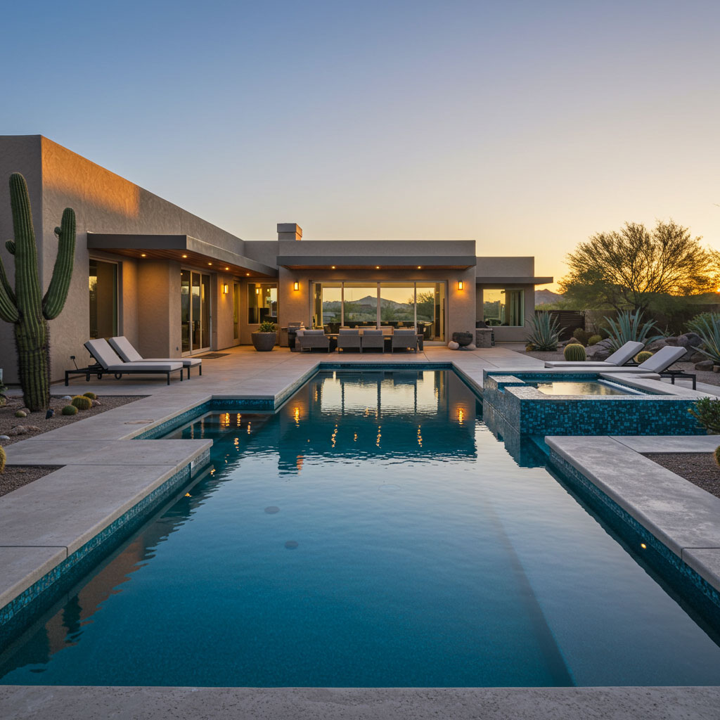 a new residential pool in chandler arizona
